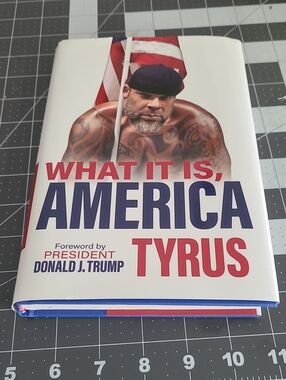What It Is, America by Tyrus - Patriotic Red White Blue Hardcover